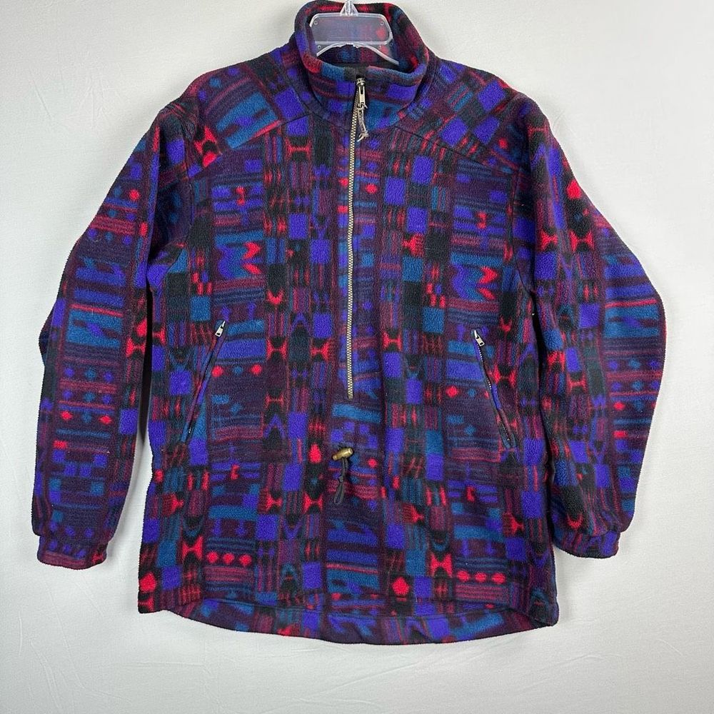 Marker Polartec 1/2 Zip Pullover Fleece Sweater Men’s Medium Vintage